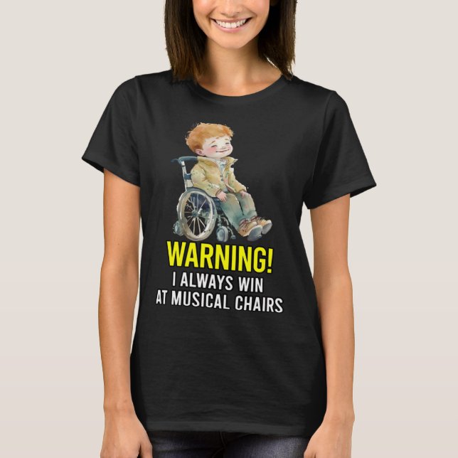 Camiseta Silla de ruedas con amputado y discapacidad H (Anverso)