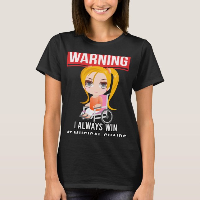 Camiseta Silla de ruedas con amputado y discapacidad H (Anverso)