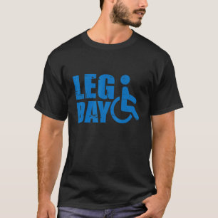 Camiseta silla de ruedas con discapacidad Leg Day
