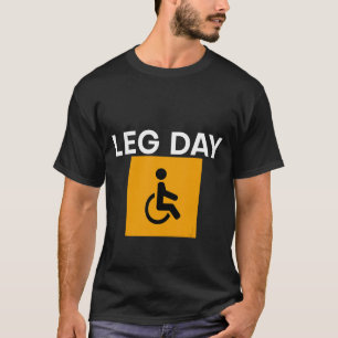 Camiseta silla de ruedas con discapacidad Leg Day