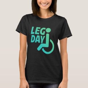 Camiseta silla de ruedas con discapacidad Leg Day