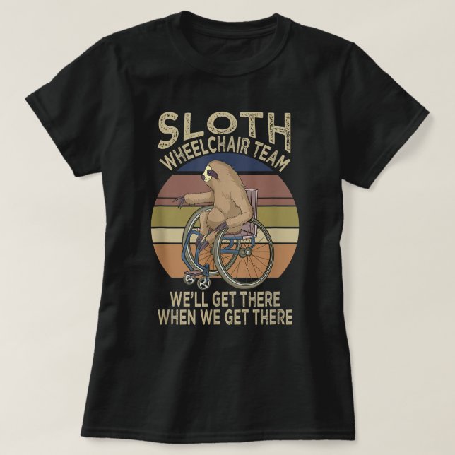 Camiseta Silla de Ruedas divertida diciendo Humor y Handica (Diseño del anverso)