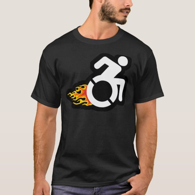 CAMISETA ¡SILLA DE RUEDAS HOTROD! (Anverso)