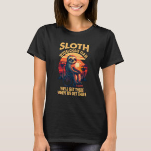 Camiseta Silla de ruedas para hombres que dicen humor disca