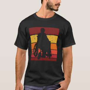 Camiseta Silla de ruedas Retro - Discapacidad de silla de r