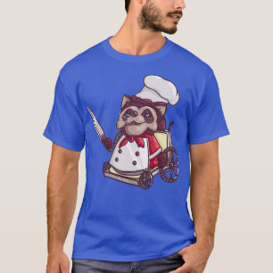 Camiseta Silla de ruedas sobrecocinada Raccoon Chef Premium