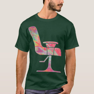 Camiseta Silla de salón de tintes rojos