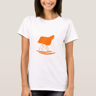 Camiseta Silla del eje de balancín de Eames en naranja