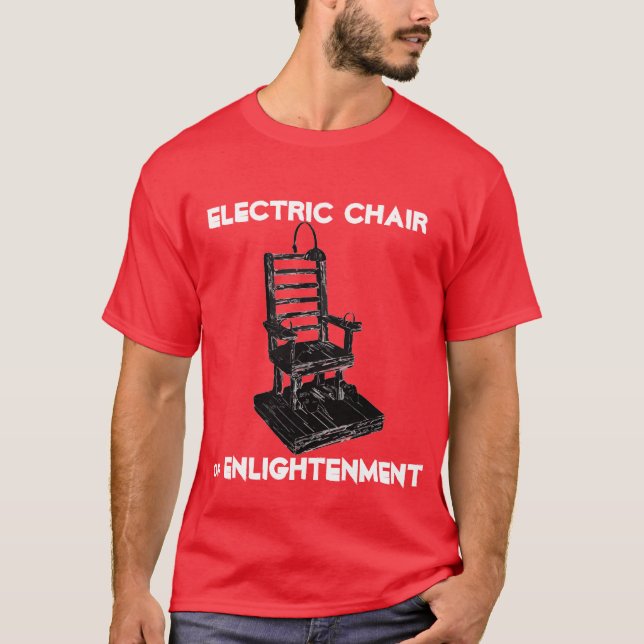 Camiseta SILLA ELÉCTRICA de la ACLARACIÓN (Anverso)