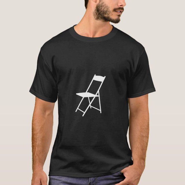 Camiseta Silla Plegable Minimalista (Anverso)