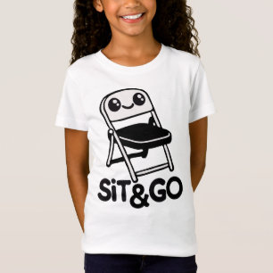 Camiseta Silla plegable Sit & Go con risas en ojos sonrient