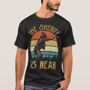 Camiseta Sillas Ardientes El Sheriff está cerca Vintage