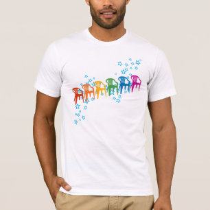 Camiseta Sillas de jardín arco iris