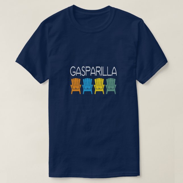 Camiseta Sillas de playa de la Florida de la isla de (Diseño del anverso)