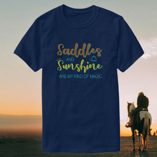 Camiseta Sillas y sol   Ecuestre + Caballo Lover