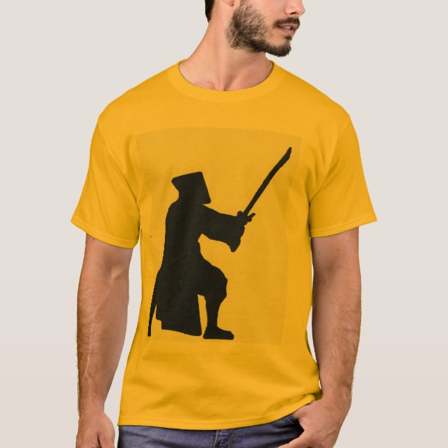Camiseta sillouette del samurai (Anverso)