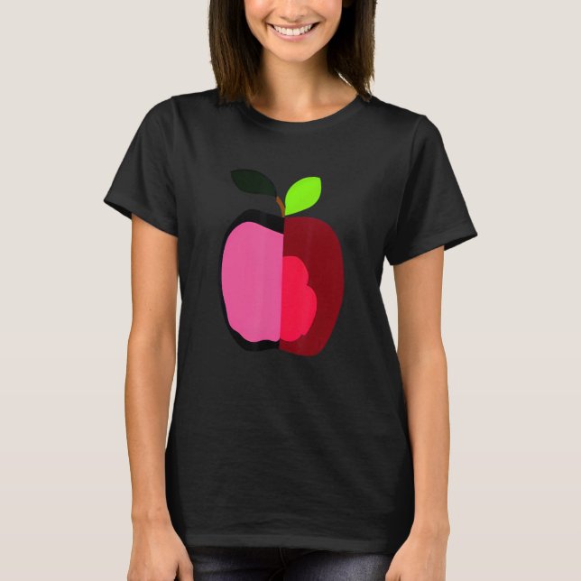 Camiseta silly Apple vegetarian (Anverso)