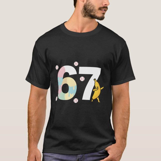Camiseta Silly Baseball Banana Dab Melting Ice Cream  (Anverso)