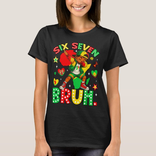 Camiseta Silly Bruh History Dabbing 67 African American Sev (Anverso)