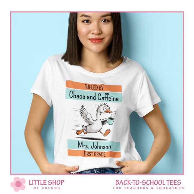 Camiseta Silly Goose First Grade Elementary School Teacher (Subido por el creador)