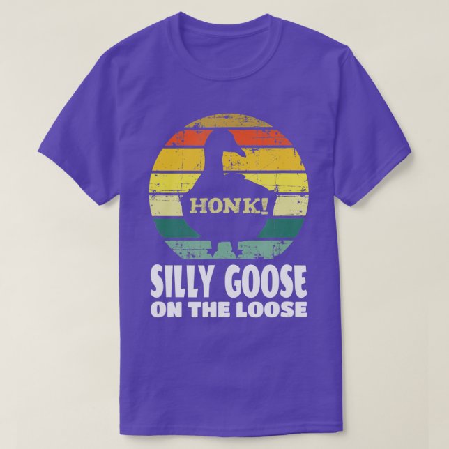 Camiseta Silly Goose On The Loose Funny Cute Bird Lover Gif (Diseño del anverso)