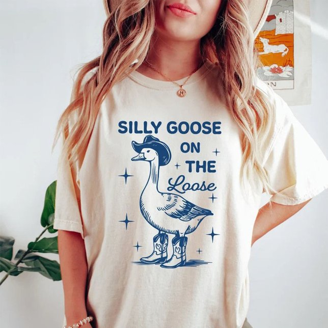 Camiseta Silly Goose On The Loose Funny Saying Classic (Silly Goose On The Loose Funny Saying T-Shirt)