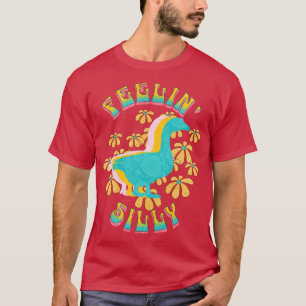 Camiseta Silly Goose Shirt Gracioso Cute Retro Wavy