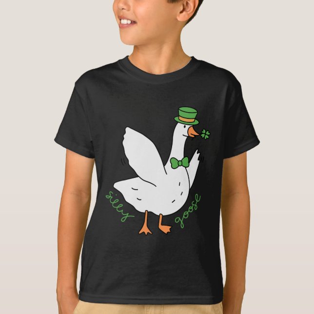 Camiseta Silly Goose St Patrick's Day Leprechaun Gorra Irla (Anverso)
