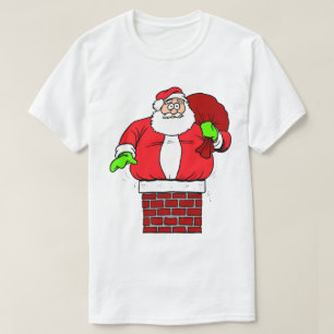Camiseta Silly Santa Claus boca abajo en Navidades de chime