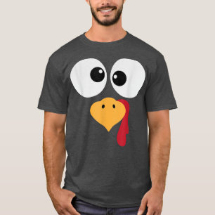 Camiseta Silly Turkey enfrenta gracioso Chiste de Acción de