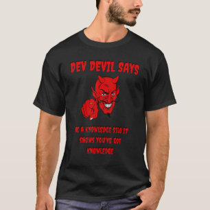 Camiseta Silo de conocimiento del diablo desarrollado por i