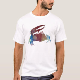 Camiseta Silueta abstracta del cangrejo de Fiddler