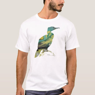 Camiseta Silueta abstracta del cormorán