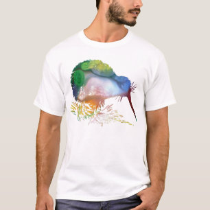 Camiseta Silueta abstracta del kiwi
