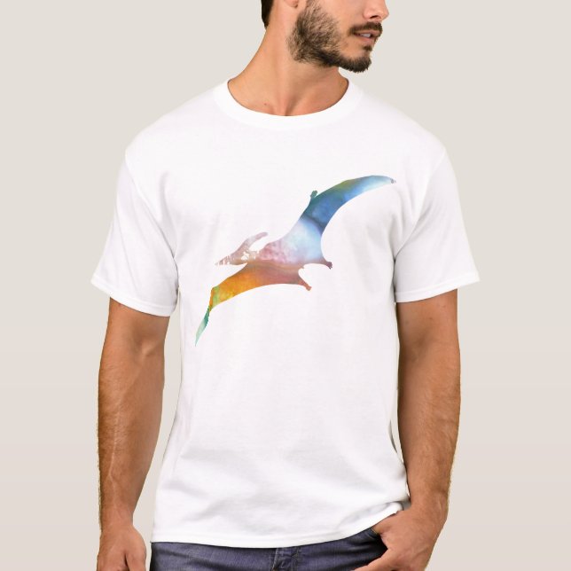 Camiseta Silueta abstracta del Pterodactyl (Anverso)