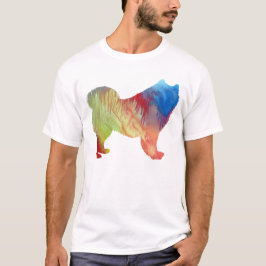 Camiseta Silueta abstracta del samoyedo