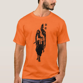 Camiseta Silueta adorable luchadora de Samurai para Hallowe