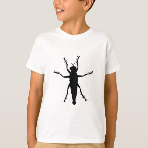 Camiseta Silueta aislada de insectos voladores