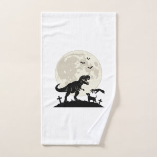 Camiseta Silueta Cementerio Perro Dinosaurio Bajo 