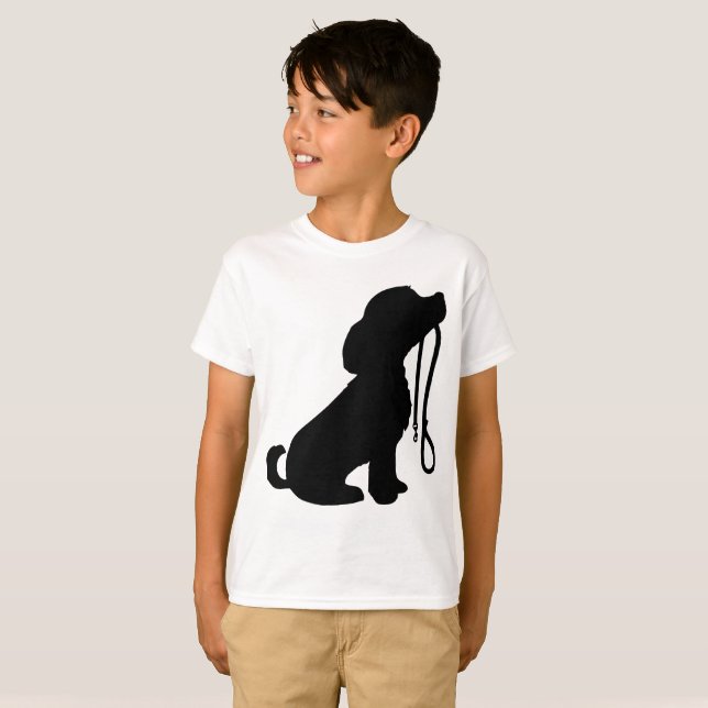 Camiseta Silueta Clásica De Perro (Anverso completo)