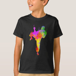 Camiseta Silueta colorida de artes marciales mixtas para ni