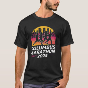Camiseta Silueta Columbus Marathon 2025