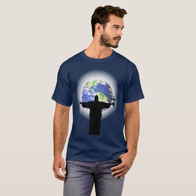 Camiseta Silueta con cruz (Anverso completo)