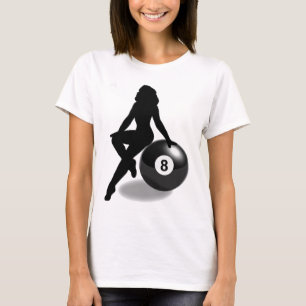 Camiseta Silueta de 8 bolas