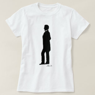 Camiseta Silueta de Abraham Lincoln