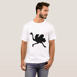Camiseta Silueta de avestruz