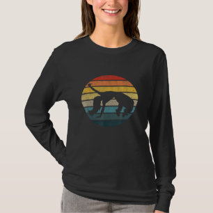 Camiseta Silueta De Bailarina De Descanso En Un Retro Moles