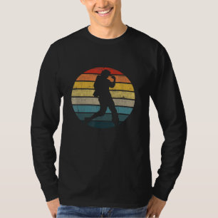 Camiseta Silueta De Bailarina De Descanso En Un Retro Moles