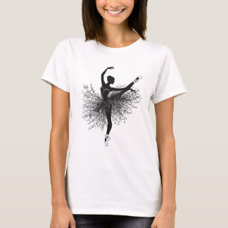 Camiseta Silueta de Baile de Bailarina | Camiseta 