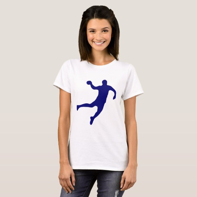 Camiseta Silueta de balonmano (Anverso completo)